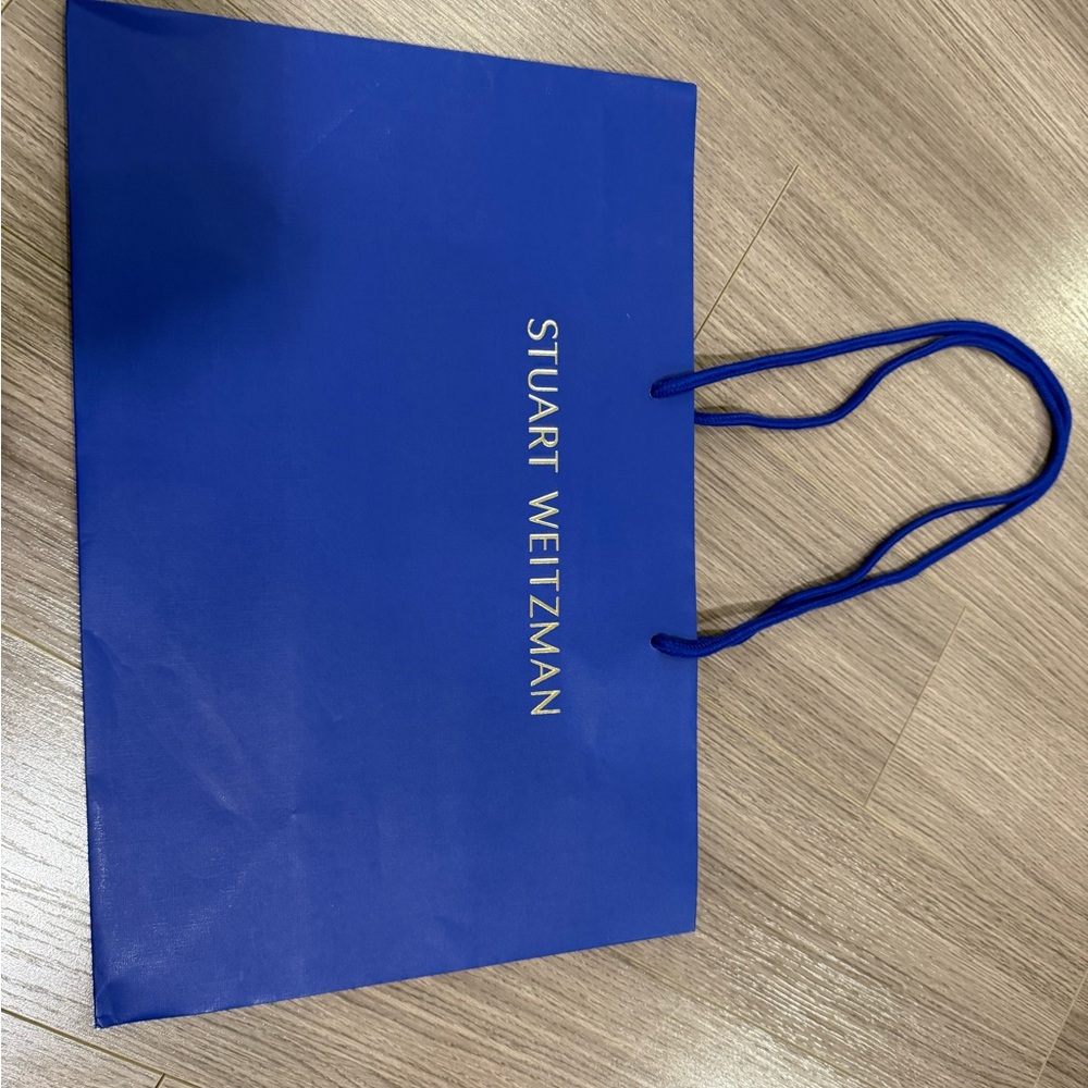 Stuart Weitzman Royal Blue shopping bag